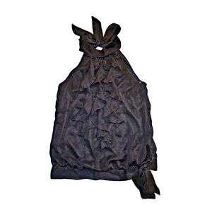 A.BYER Ruffled Halter Blouse - Women's Size L